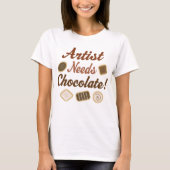 T-shirt Chocolat d'artiste (Devant)