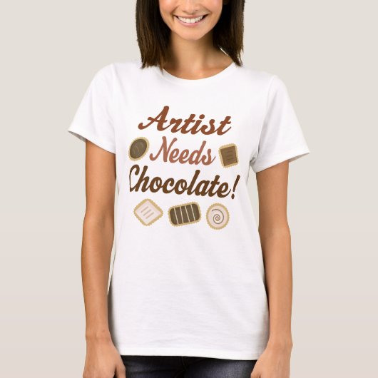 T-shirt Chocolat d'artiste (Devant)