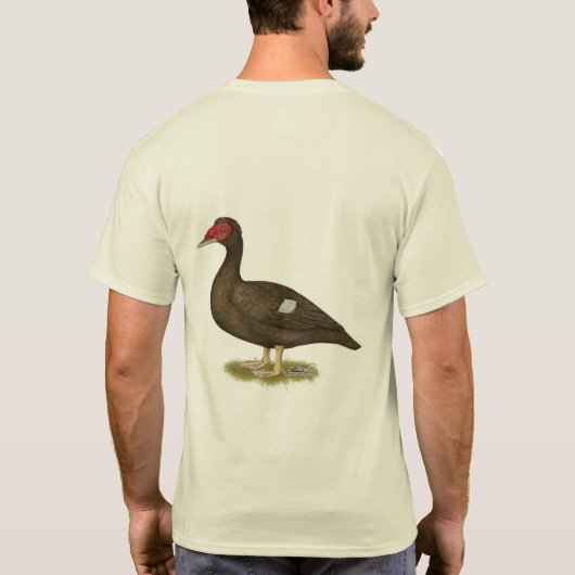 T-shirt Chocolat de canard à moisissures (Dos)