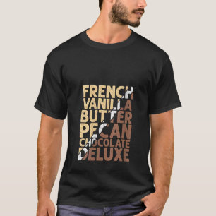 T-shirt Chocolat de chocolat de chocolat de luxe à la vani