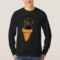 Chocolat de cône de crème glacée Labrador Rétrieve