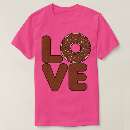 T-shirt Chocolat de Donut Love (Design devant)