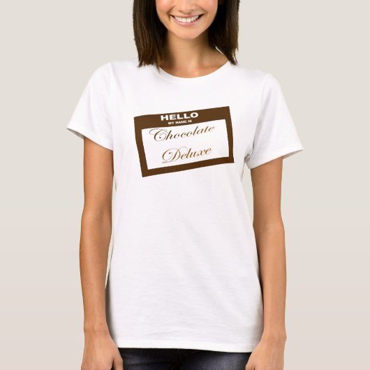 T-shirt Chocolat de luxe (Devant)