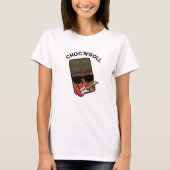 T-shirt Chocolat Drôle Choc Et Roll (Devant)