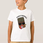 T-shirt Chocolat Drôle Choc Et Roll (Devant)