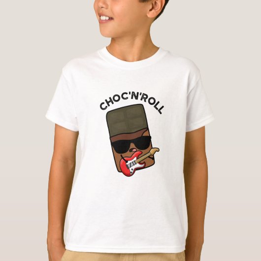 T-shirt Chocolat Drôle Choc Et Roll (Devant)