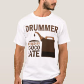 T-shirt Chocolat (drôle) de batteur (Devant)