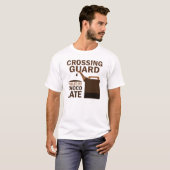 T-shirt Chocolat (drôle) de garde de croisement (Devant entier)