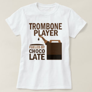 T-shirt Chocolat (drôle) de joueur de trombone