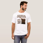 T-shirt Chocolat (drôle) d'ingénieur chimiste (Devant entier)
