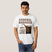 T-shirt Chocolat (drôle) directeur général (Devant entier)