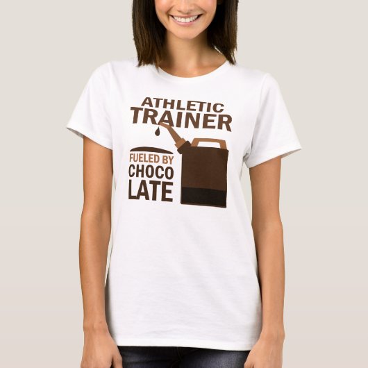 T-shirt Chocolat (drôle) sportif d'entraîneur (Devant)