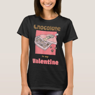T-shirt Chocolat Est Mon Coeur Saint Valentin Candy Amateu