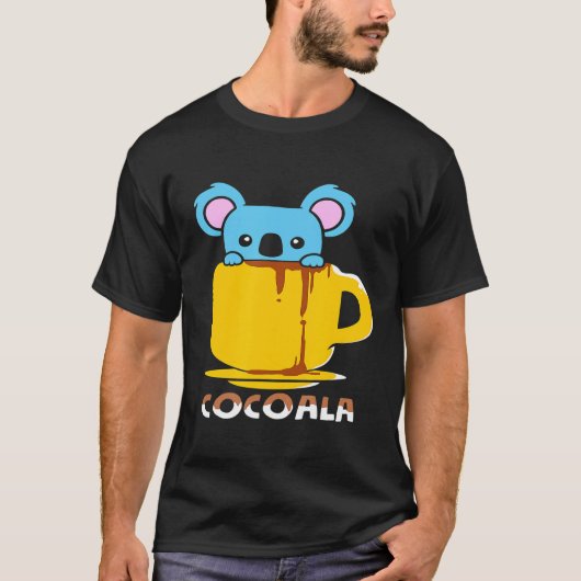 T-shirt Chocolat Et Café Cocoala Koala (Devant)