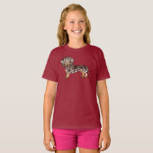 T-shirt Chocolat Et Tan Dapper Manteau Doux Dachshund Chie (Devant entier)