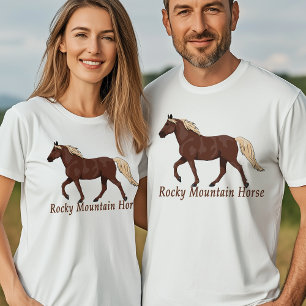 T-shirt Chocolat Flaxen Rocky Mountain Horse Gaated