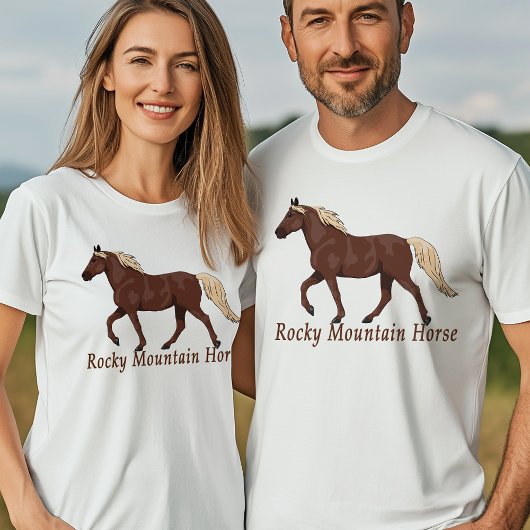 T-shirt Chocolat Flaxen Rocky Mountain Horse Gaated