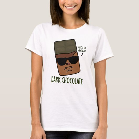 T-shirt Chocolat foncé drôle de bonbon de jeu (Devant)