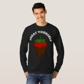 T-shirt Chocolat fraise recouverte Traitez-Vous Fruit (Devant entier)