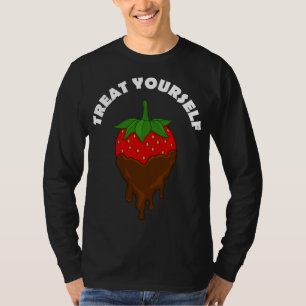 T-shirt Chocolat fraise recouverte Traitez-Vous Fruit