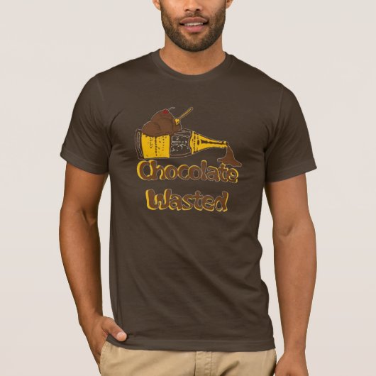 T-shirt Chocolat gaspillé (Devant)