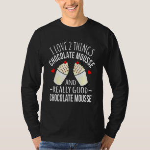 T-shirt Chocolat I Love Chocolate Mousse Graphique