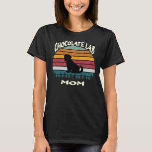 T-shirt Chocolat Lab Maman Labrador Mama Labrador Chocolat