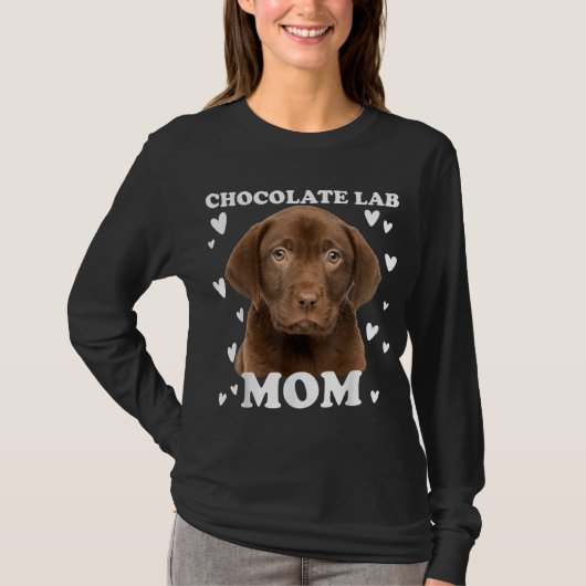 T-shirt Chocolat Lab Maman maman maman maman maman maman m (Devant)