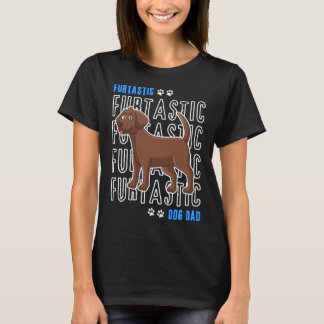 T-shirt Chocolat Laboratoire Chien Papa Labrador Retriever