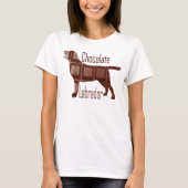 T-shirt Chocolat Labrador (Devant)