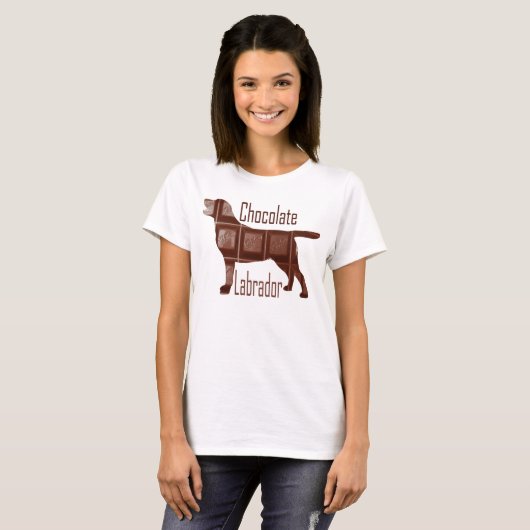 T-shirt Chocolat Labrador (Devant entier)