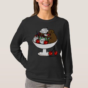 T-shirt Chocolat Labrador Crème glacée Sundae