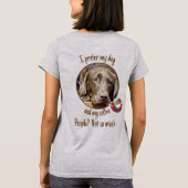 T-shirt Chocolat Labrador Custom Photo Coffee Cup (Dos)