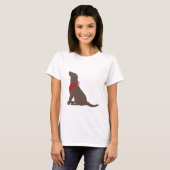 T-shirt Chocolat labrador retriever (Devant entier)