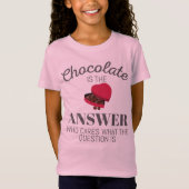 T-Shirt Chocolat Lover Citation Cadeau Chocolat Est La Rép (Devant)