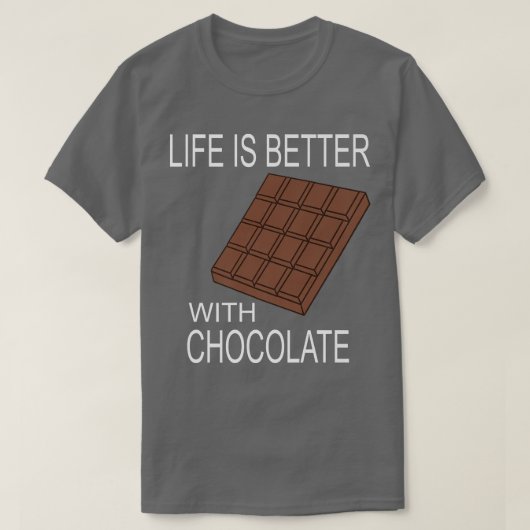 T-shirt Chocolat Lover Life Avec Chocolat Delicious Trea (Design devant)
