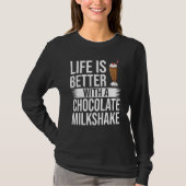 T-shirt Chocolat Milkshake Lait Choco Shake Boire (Devant)