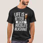 T-shirt Chocolat Milkshake Lait Choco Shake Boire (Devant)