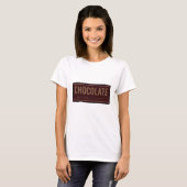 T-shirt Chocolat naturellement sucré (Devant entier)