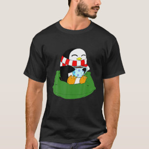 T-shirt Chocolat Pingouin Vintage Pingouin Drôle animal co