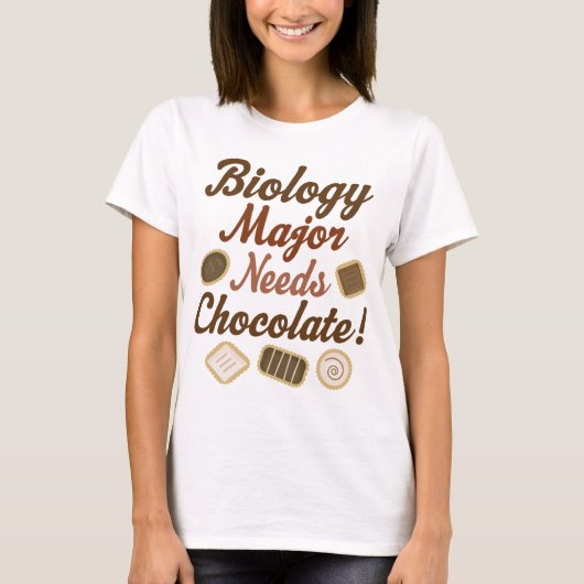 T-shirt Chocolat principal de biologie (Devant)