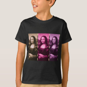 T-shirt Chocolat rose violet Poster de animal Mona Lisa
