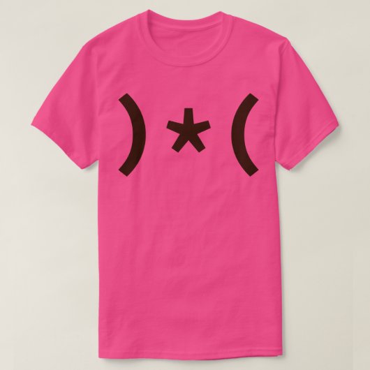 T-shirt Chocolat Starfish Ascii Art (Design devant)