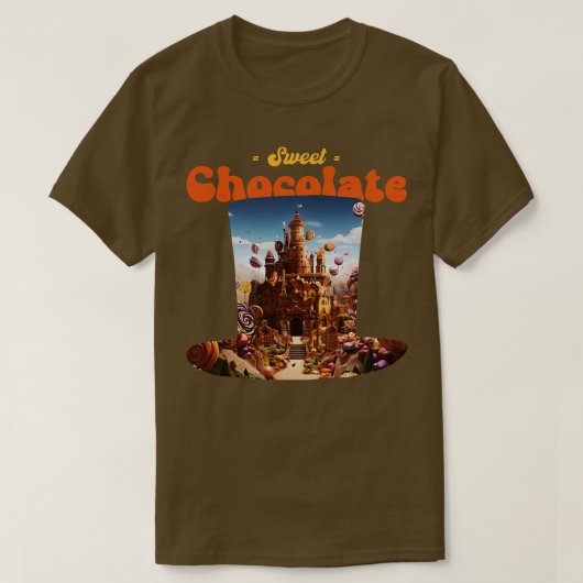 T-shirt Chocolat sucré (Design devant)