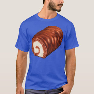 T-shirt Chocolat Suisse Motif de gâteau à rouleaux