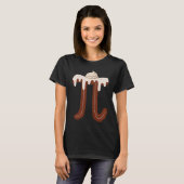 T-shirt Chocolate Cream Pi Day Pie Math Foodie Pun Nerd (Devant entier)