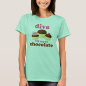 T-shirt Chocolate Diva Singer (Devant)