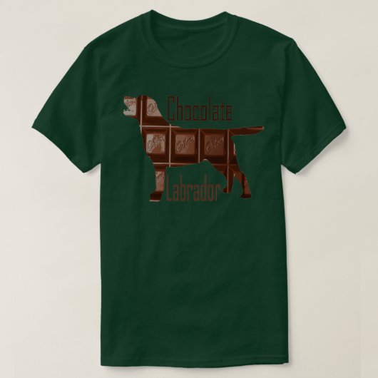 T-shirt Chocolate Labrador  (Design devant)