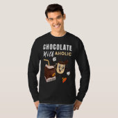 T-shirt Chocolate Milk Aholic Food Eater Graphic (Devant entier)