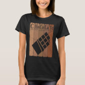 T-shirt Chocolate Periodic Table Elements Chocoholic Choco (Devant)